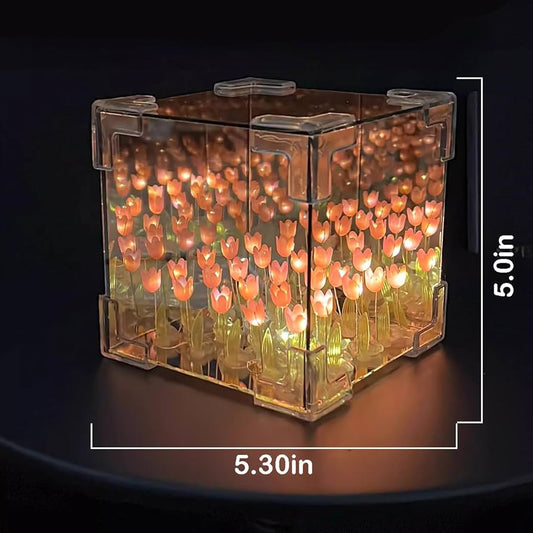 LoveDuo's DIY Infinite Tulip Cube Mirror Lamp
